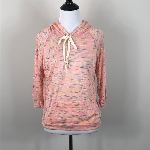 Lightweight Hooded Top Pink Pullover - Picture 4 of 8